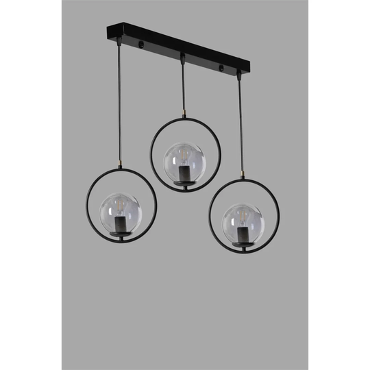 Dasheil 3-Light Kitchen Island Globe Pendant