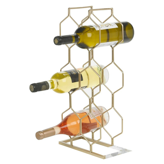 Metal Wire Wine Rack Black