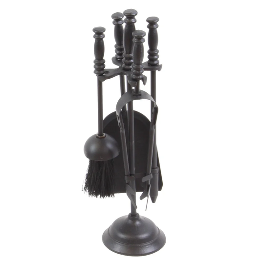 Estefania 5 Piece Iron Fireplace Tool Set