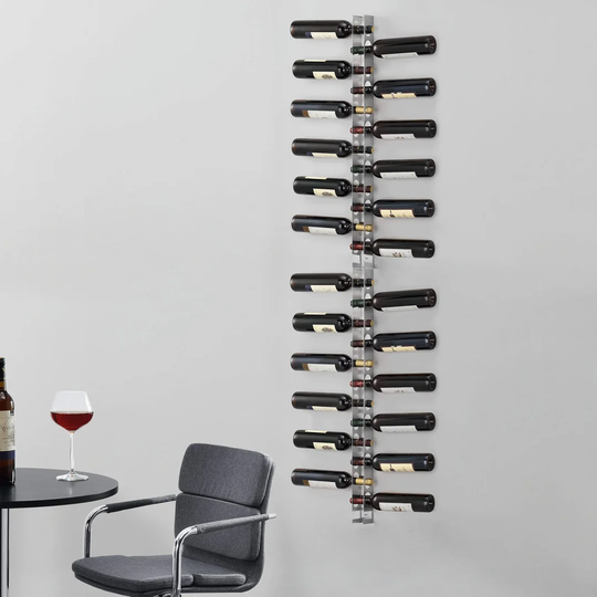 Modern Wine Rack Stainless Steel For 24 Fl.