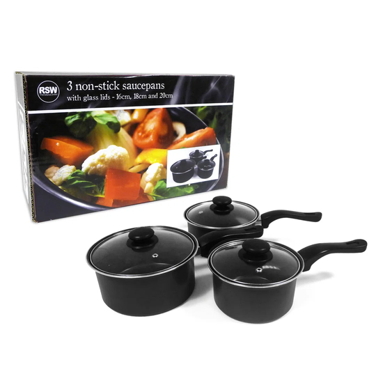 3 Piece Non-Stick Cookware Set