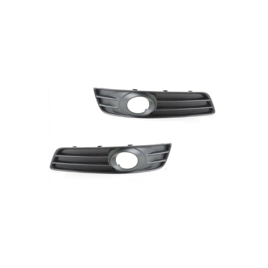 Audi A3 2008-2012 Front Bumper Fog Grille Pair Left & Right With Hole Standard