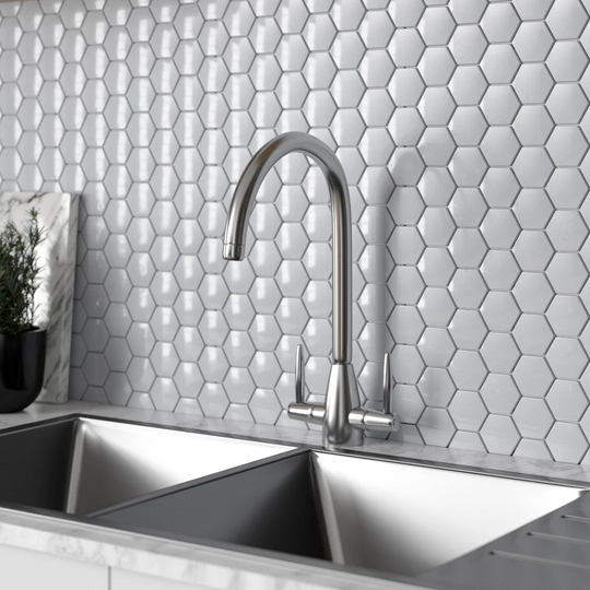 Aquavogue Double Handle Kitchen Tap