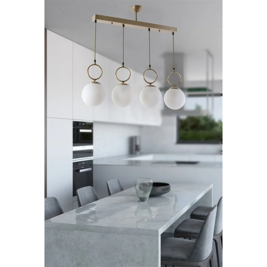 Delmar 4-Light Kitchen Island Globe Pendant