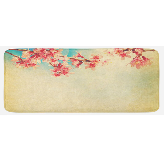 Aryana Floral Spring Sakura Vintage Kitchen Mat