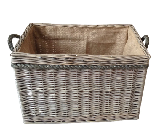 Jaques 2 Piece Rectangular Rope Handled Log Carrier Set