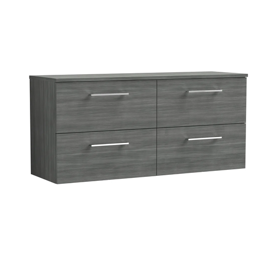 1200mm Wall Hung Double Vanity Unit with Worktop