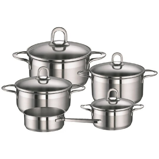 Sienna 5 Piece Stainless Steel Cookware Set