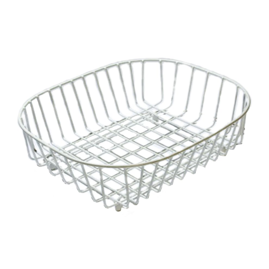 Delfinware Oval Sink Basket, White