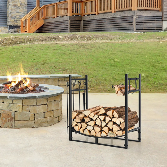 Ledyard 76Cm W Metal Log Rack