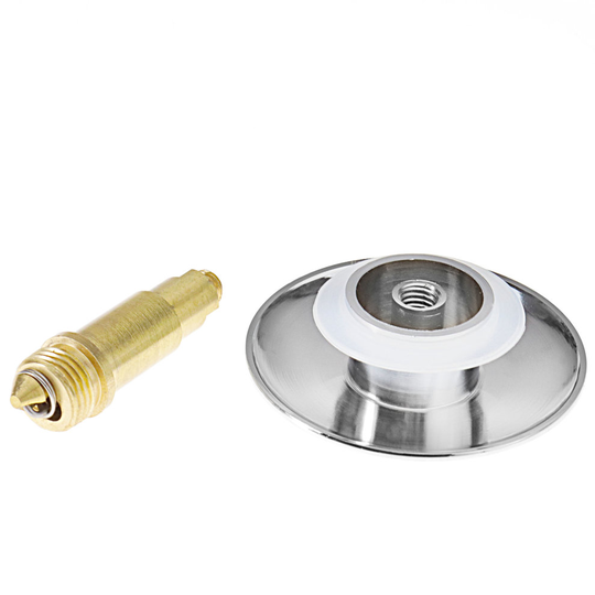 66mm Bathtub Basin Click Clack Clicker Pop Up Plug Sink Push Button+Bolt Brass