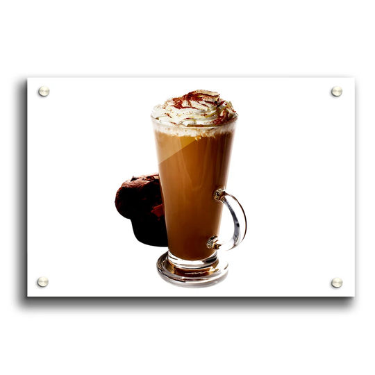 Mocha Cream and Chocolate Muffin Brown - Unframed Photograph Print on Acrylic
