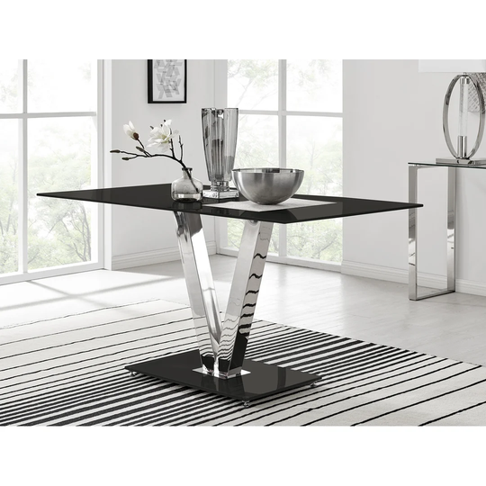Chowchilla V Glass Dining Table