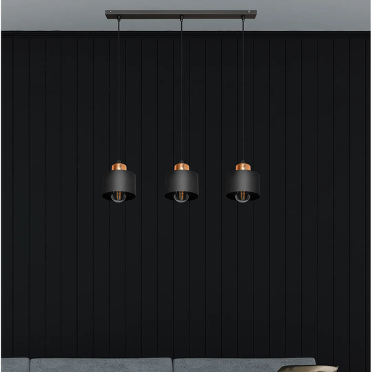 Elkin 3-Light Kitchen Island Drum Pendant