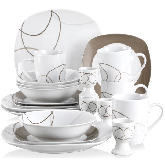 Nikitc 20 Piece Dinnerware Set, Service for 4