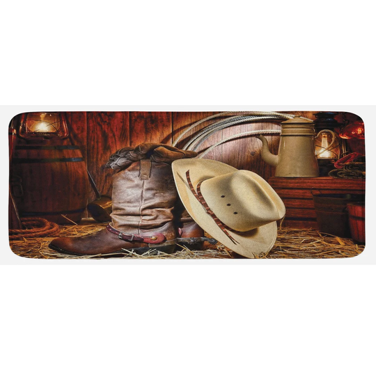 Euphemia Western America Retro Rodeo Kitchen Mat