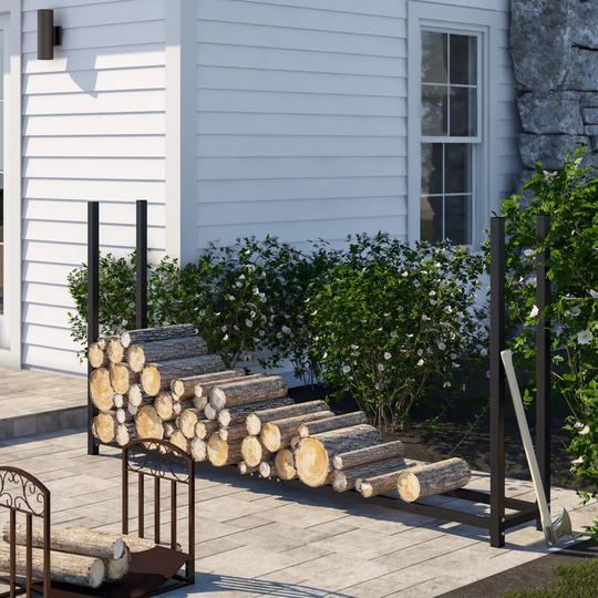 8 Ft. x 1 Ft. Steel Log Store