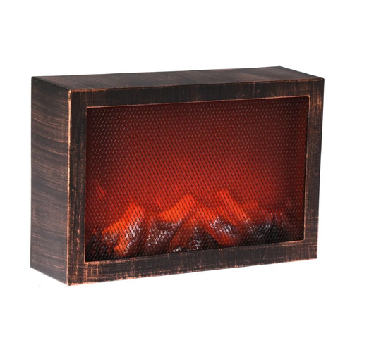 Decorative fireplace with LED fireplace