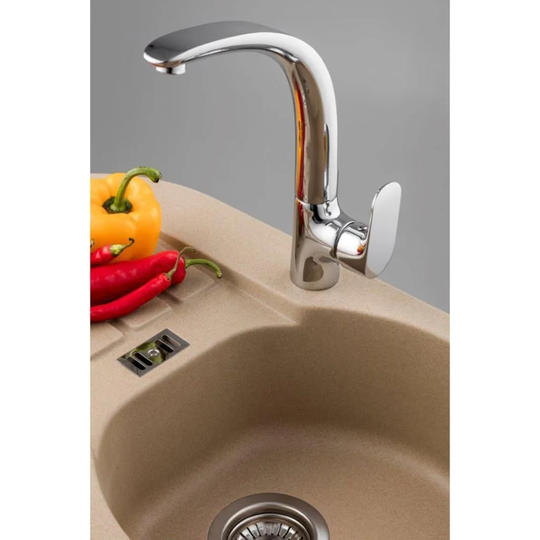 Fala Deck-Mounted Kitchen Tap Burgos Brass