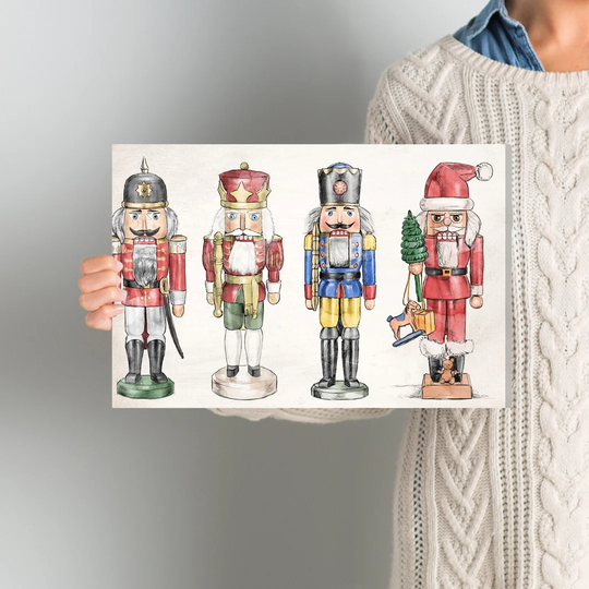 Nutcrackers - Wrapped Canvas Graphic Art Print