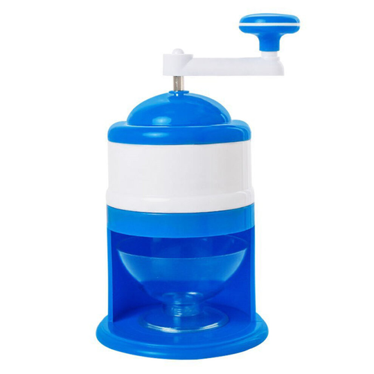 Ice Crusher Hand Crank Beverage Breaker Snow Cone Maker Shaver Household Countertop Barbecue Shaved with Measure Cup