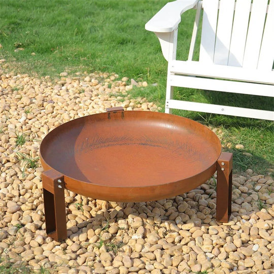 Fairy 30Cm H x 70Cm W Steel Wood Burning Outdoor Fire Pit
