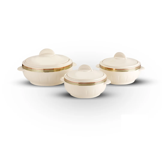3 Piece Aluminium Round Casserole Set