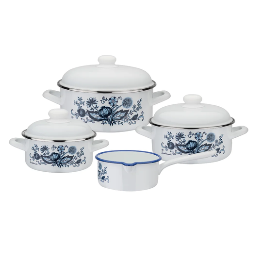 Emaille 7 Piece Stainless Steel Cookware Set