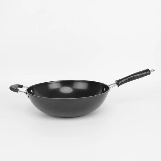 Carbon Steel Non-stick Stir Fry Large Wok 32cm