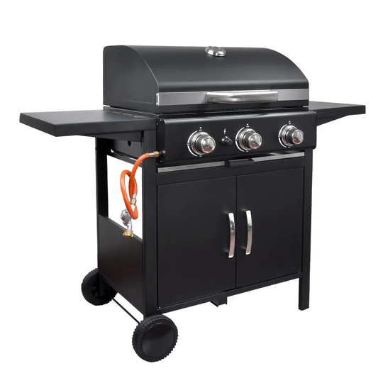 Mabel 3 - Burner Free Standing Liquid Propane 30000 BTU Gas Grill with Cabinet