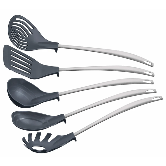 Tramontina 5 Pcs. Kitchen Utensils Set (Grey)