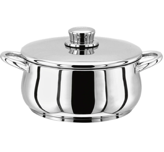 Stellar 1000, 16cm Stainless Steel Casserole with Lid, 1.3L