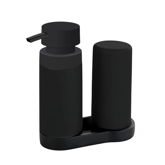Easy Squeez-E flushing station black, sink organizer