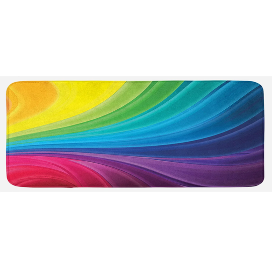 Abstract Kitchen Mat Abstract Smooth Lines