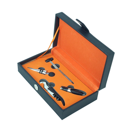 Dominik Cork Box 4 Piece of Wine Kitchen Bottle Opener