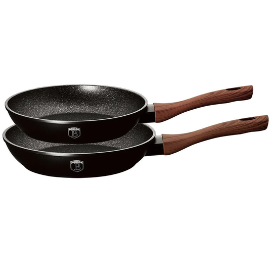 Ebony 2 Piece Non-Stick Frying Pan Set