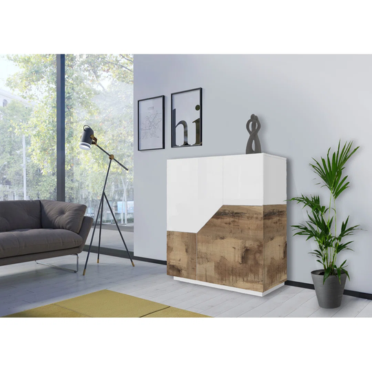 ALIEN Highboard 100 Glossy White