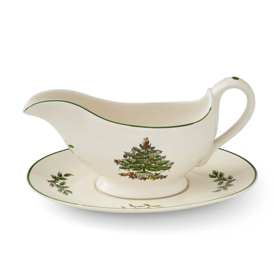Spode Christmas Tree Sauce Gravy Boat