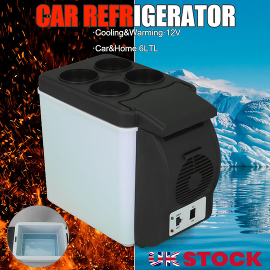 12v Portable Mini Car Freezer Cooler Warmer Electric Fridge 6L