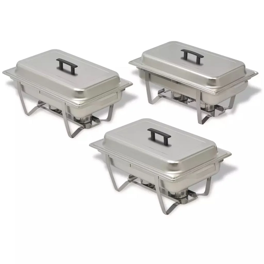 Stainless Steel 3 Piece Chafing Dish Set