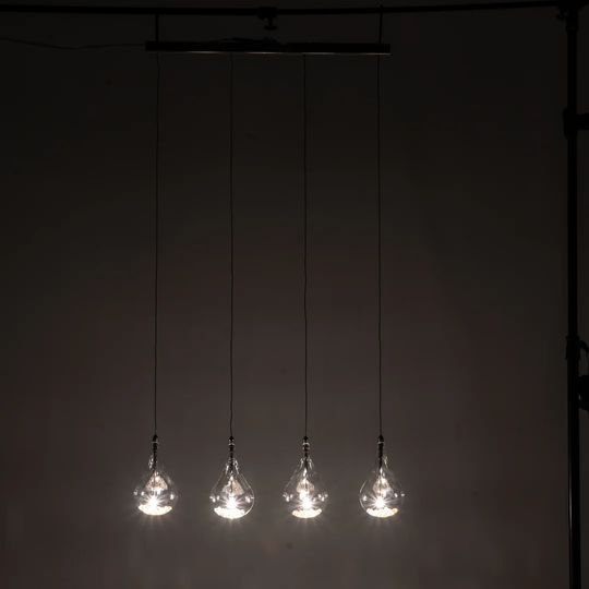 Nickell 4-Light Kitchen Island Teardrop Pendant