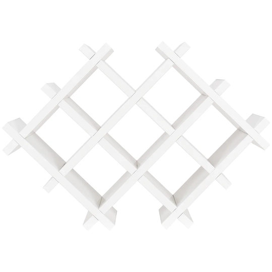 Azavier 7 Bottle Wine Bottle Rack in White
