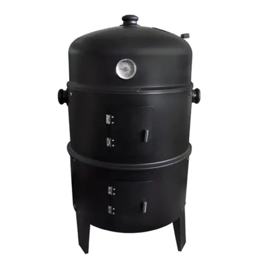 BBQ Round Charcoal Smoker and Grill