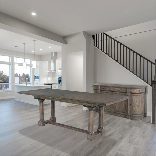 Irondale Extendable Solid Wood Trestle Dining Table