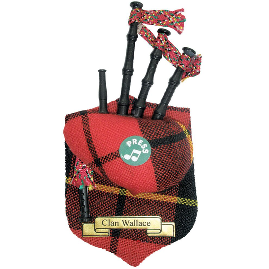 Wallace Clan Scottish Musical Bagpipe Fridge Magnet Sound "Scotland the Brave"