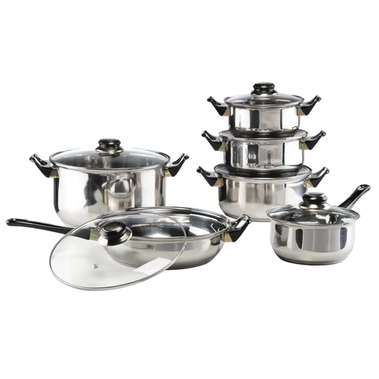 Hi 12 Piece Cookware Set Stainless Steel