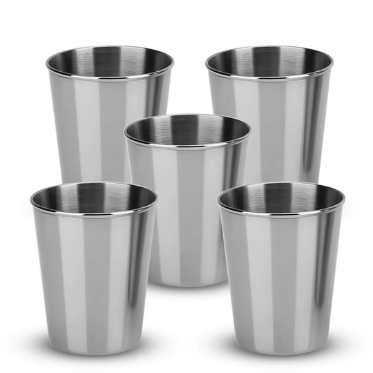 Becher-Set In 55 Ml Camping Outdoor Metall Becher Tasse Glas