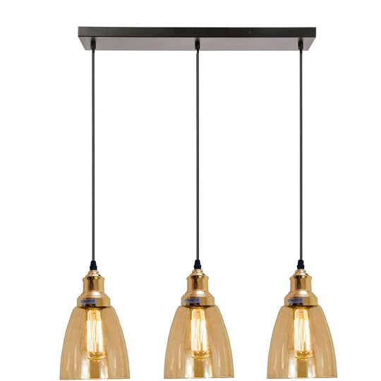 Eastweald 3-Light Kitchen Island Dome Pendant