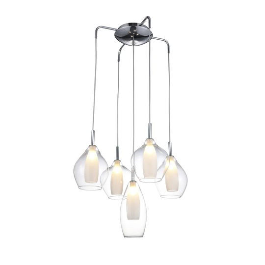 Amber Milano 5 - Light Cluster Pendant