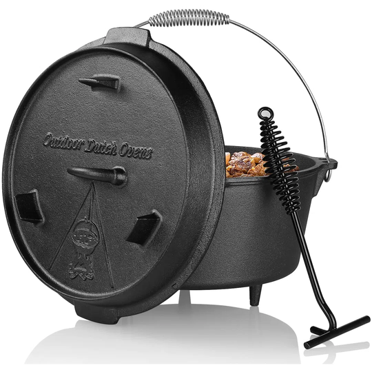 Dakota Fields Aian 8 l Cast Iron Round Braiser with Lid